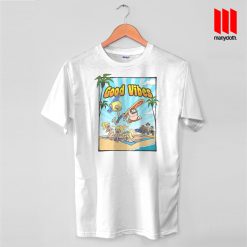 Good Vibes Surfing Party T Shirt is the best and cheap designs clothing