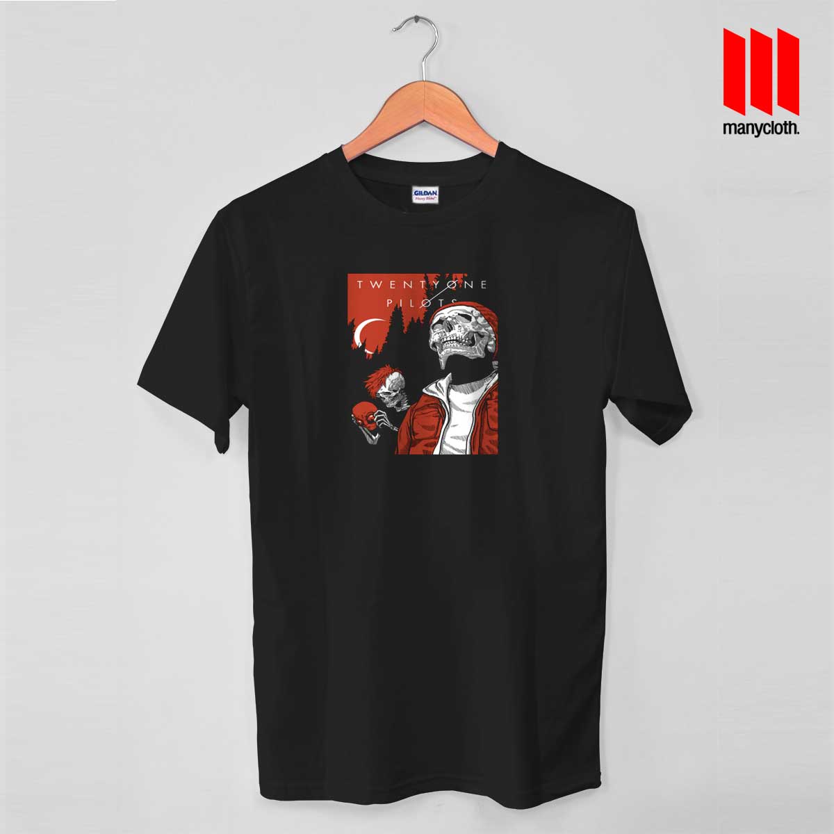 Alien And Skull Twenty One Pilots T Shirt - ManyCloth.com