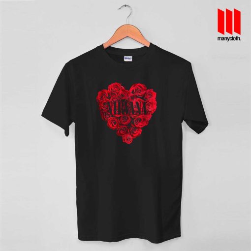 Nirvana Rose Band T Shirt