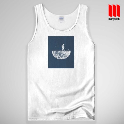 Astronaut Mowing The Moon Tank Top Unisex