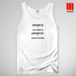 Music Earphones Tank Top Unisex