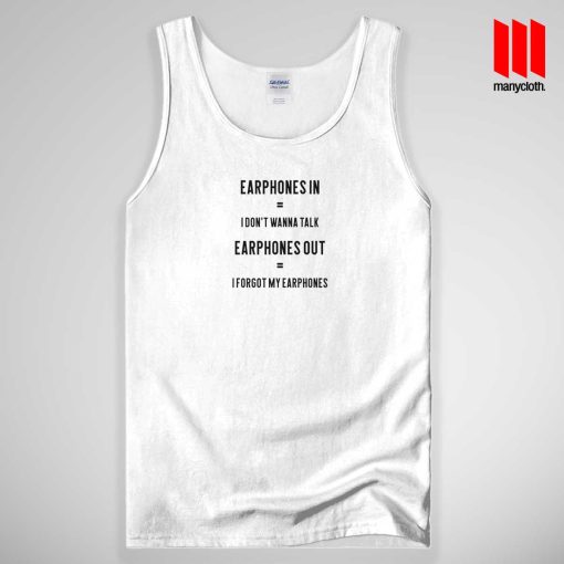 Music Earphones Tank Top Unisex