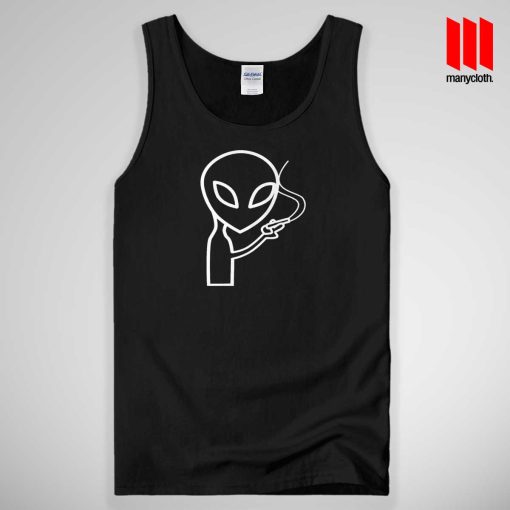 Smoking Alien Tank Top Unisex