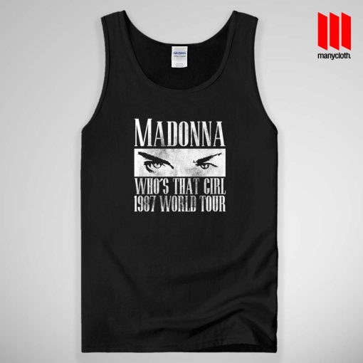 Madonna Who’s That Girl 1987 World Tour Tank Top Unisex