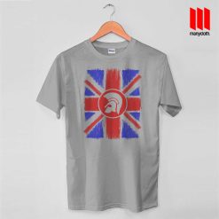 Union Jack Trojan Scratch T Shirt is the best and cheap designs clothing for gift