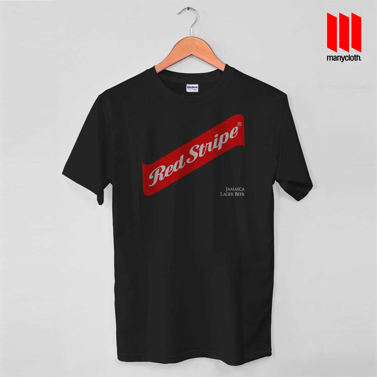 red stripe beer shirt