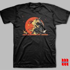 Great Vintage Witch and Moon Halloween T-shirt