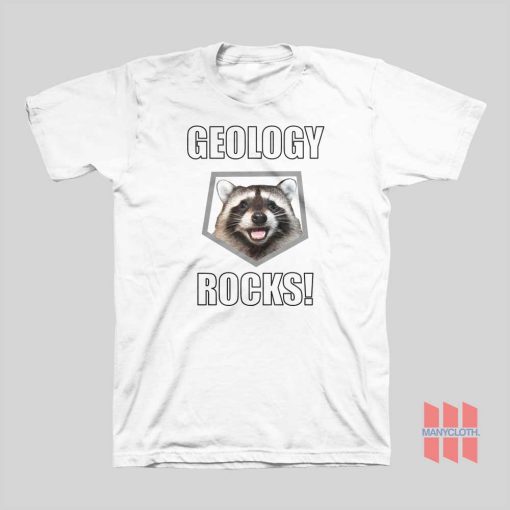 Raccoon Geology Rocks T-shirt