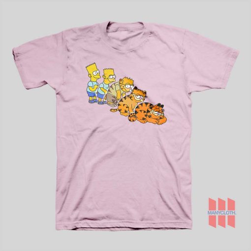 Bart Simpsons Garfield T-shirt