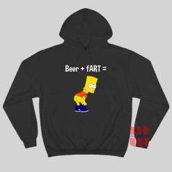 Beer Plus Fart Hoodie Bart Simpson