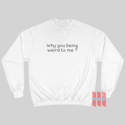 Why You Being Weird To Me Sweatshirt