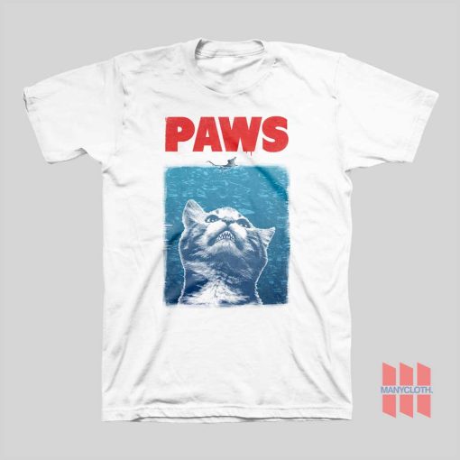 Cat Paws Jaws Parody T-Shirt