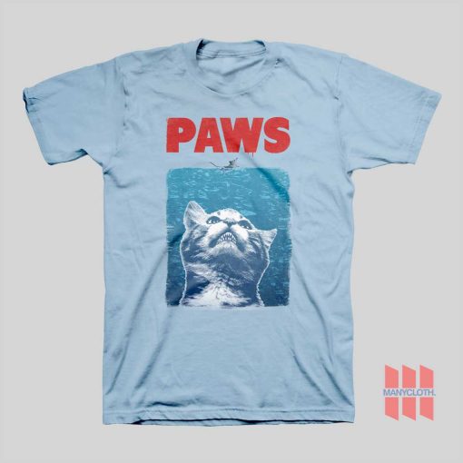 Cat Paws Jaws Parody T-Shirt