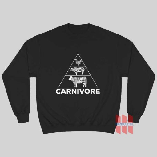 Food Pyramid Carnivore Sweatshirt