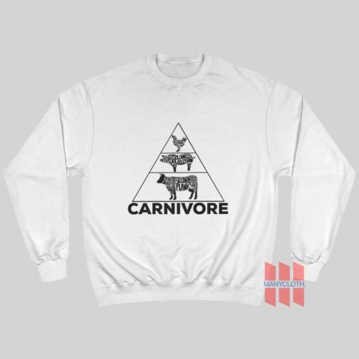 Food Pyramid Carnivore Sweatshirt