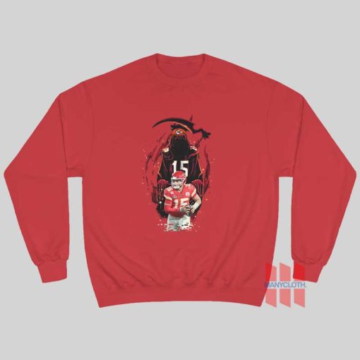 Patrick Mahomes The Grim Reaper Kansas City Chiefs Sweatshirt