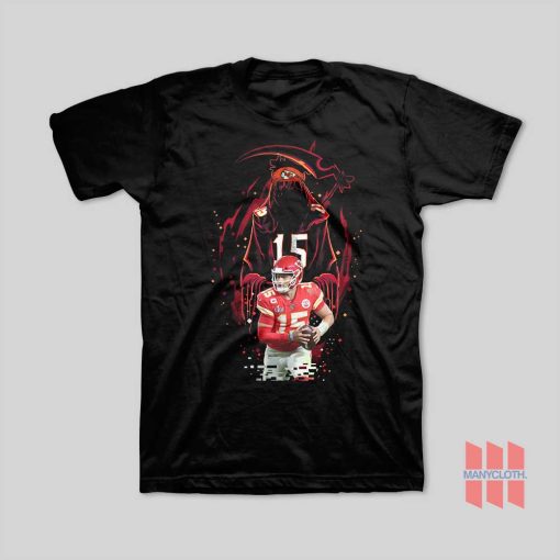 Patrick Mahomes The Grim Reaper Kansas City Chiefs T-Shirt