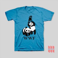 Wwf Panda Wrestling Funny Parody T-Shirt