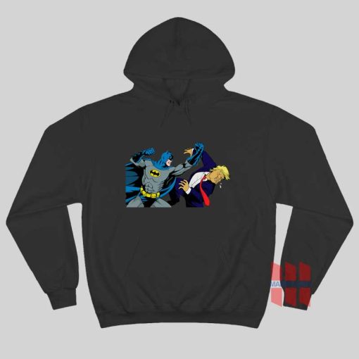 Batman Punching Donald Trump Face Hoodie