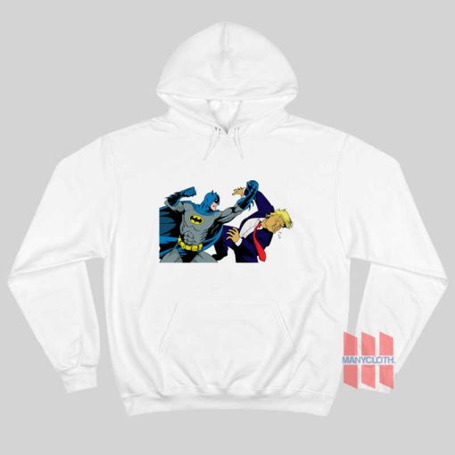 Batman Punching Donald Trump Face Hoodie