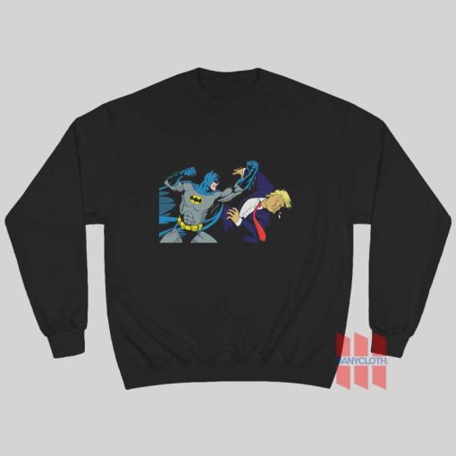 Batman Punching Donald Trump Face Sweatshirt