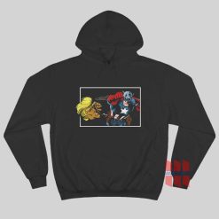 Captain America Punching Donald Trump in the Face Hoodie