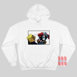 Captain America Punching Donald Trump in the Face Hoodie