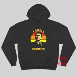 Ronald Reagan President I Smell Commies Political Humor Hoodie