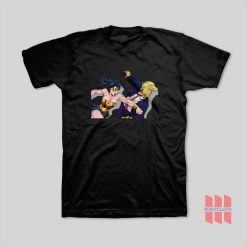 Wonder Woman Punching Donald Trump Face T-Shirt