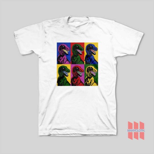 Jurassic Park Dinosaur Pop Art T-Shirt