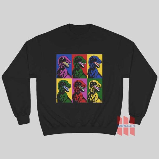 Jurassic Park Dinosaur Pop Art Sweatshirt