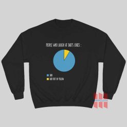 People Who Laugh At Dad Jokes Pie Chart Father's Day Sweatshirt