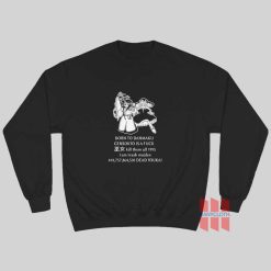 Born To Danmaku Gensokyo Is A Fuck Kill Them All 1995 I am Trash Maiden Sweatshirt