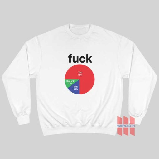 Fuck Pie Chart Sweatshirt