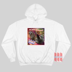 Raccoon My Pain Is Chronic But My Ass Is Iconic Hoodie