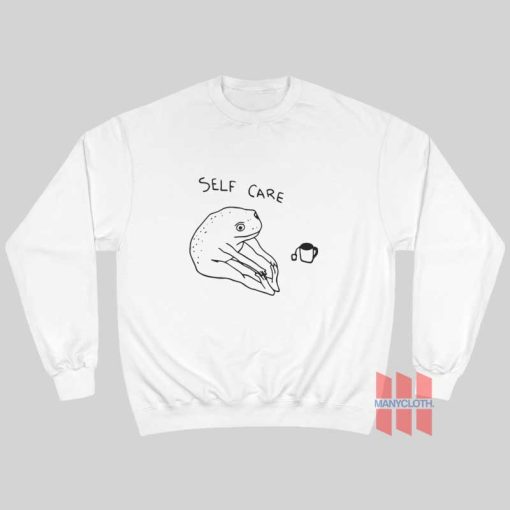 Funny Frog Self Care Sweatshirt