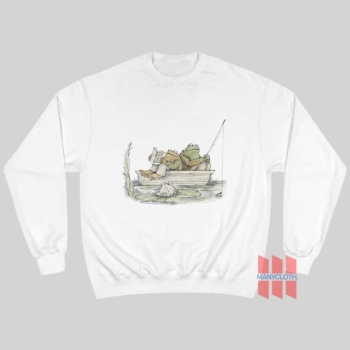 Frog and Toad Fishing 90s Vintage Sweatshirt