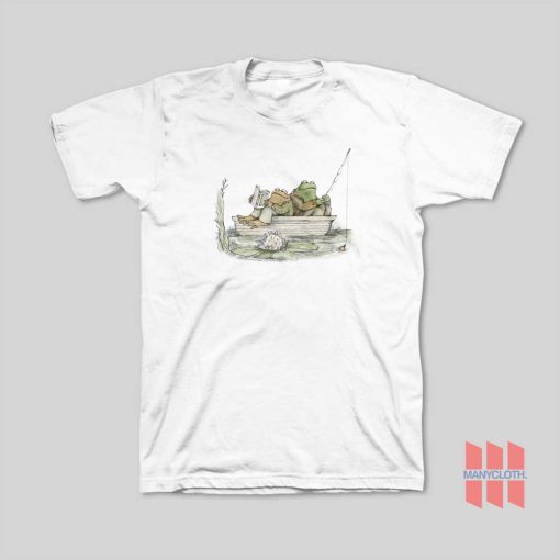 Frog and Toad Fishing 90s Vintage T-Shirt