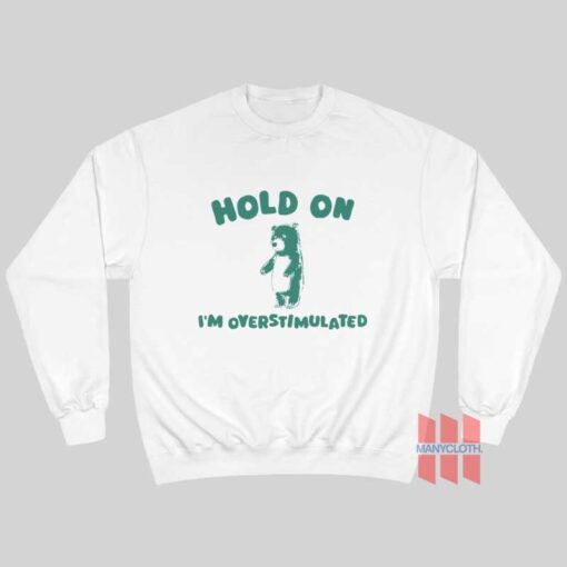 Hold On I’m Overstimulated Sweatshirt