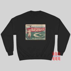 Vintage Baseball Trading Card Sweatshirt