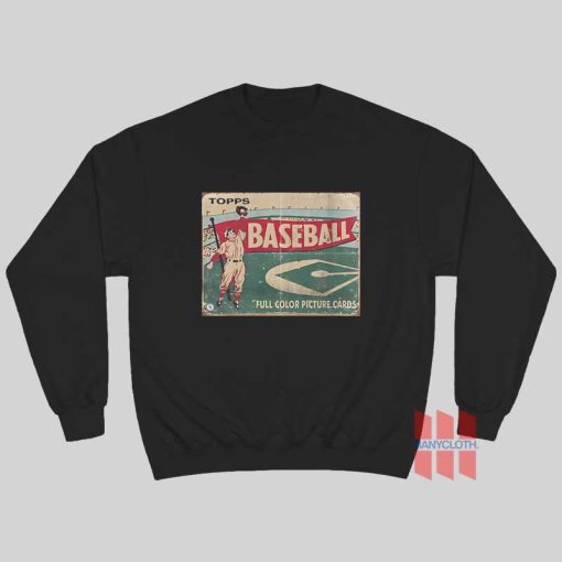 Vintage Baseball Trading Card Sweatshirt
