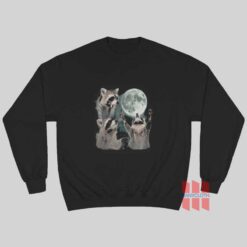 Three Raccoons Moon Vintage Sweatshirt